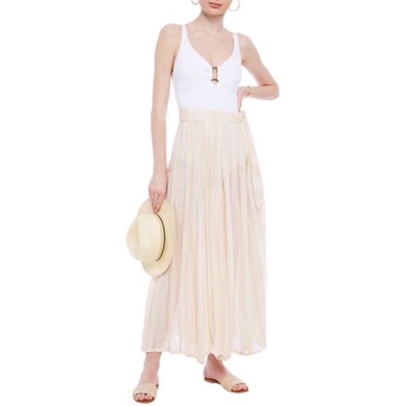 Sundress Sequined Gauze Maxi Skirt M/L